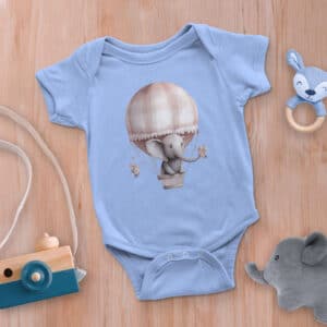 Elefant im Ballon - Babybody